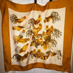 Hermès Paris Silk Scarf Les Coqs, Jeunez Coqs